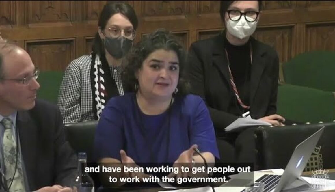 Hub members give evidence on the UK's withdrawal from Afghanistan