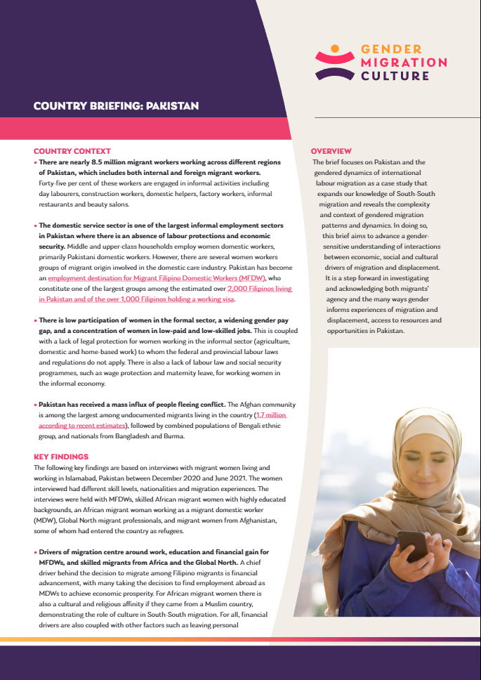 Pakistan country briefing