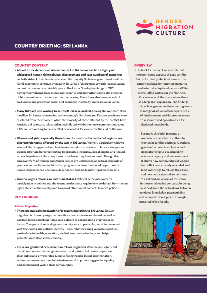 Sri Lanka country briefing