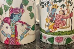 SOLD Basohli Art work mugs india 4 SOLD Basohli Art work mugs india 4