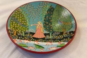 SOLD Jammu Art Work detail plate SOLD Jammu Art Work detail plate